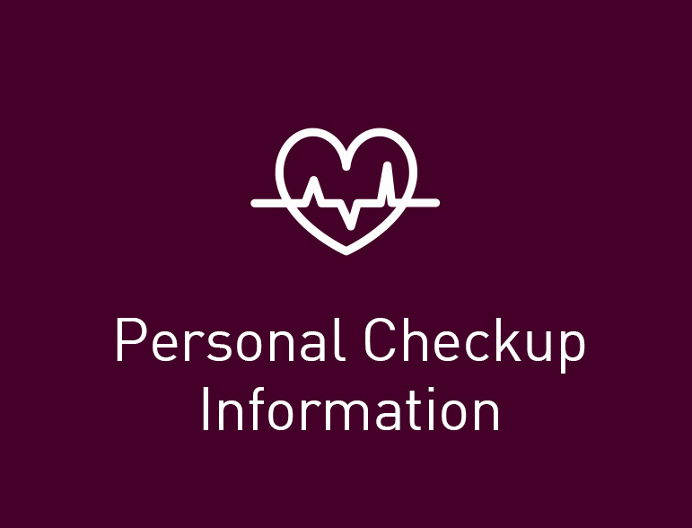 Personal checkup information